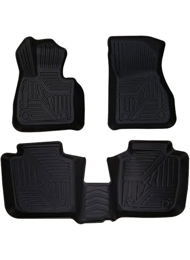 دواسات سيارة 9D جلد فاخرة (طقم 3 قطع) - تغطية كاملة وحماية شاملة للأرضية - مقاومة للمياه والأتربة ومضادة للانزلاق للاستخدام اليومي - Image 1