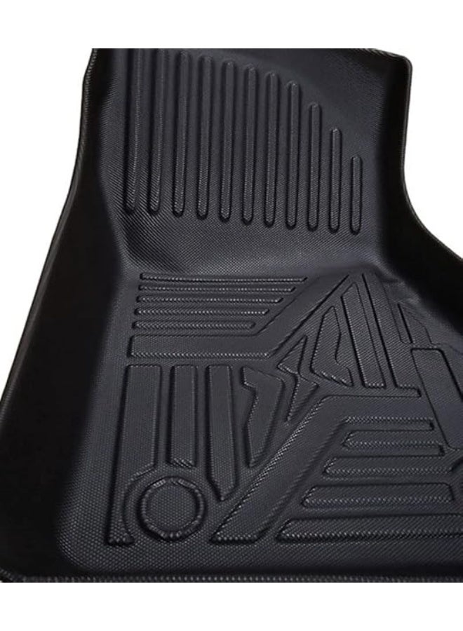 دواسات سيارة 9D جلد فاخرة (طقم 3 قطع) - تغطية كاملة وحماية شاملة للأرضية - مقاومة للمياه والأتربة ومضادة للانزلاق للاستخدام اليومي - Image 4