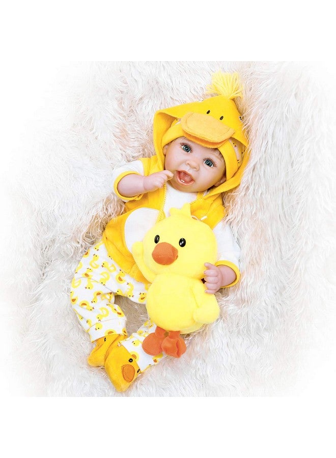 Pedolltree Reborn Baby Dolls Clothes 18 Inch Outfit Accessories Yellow Duck 5Pcs Set For 1719 Inch Reborn Doll Newborn Girl&Boy - Image 5