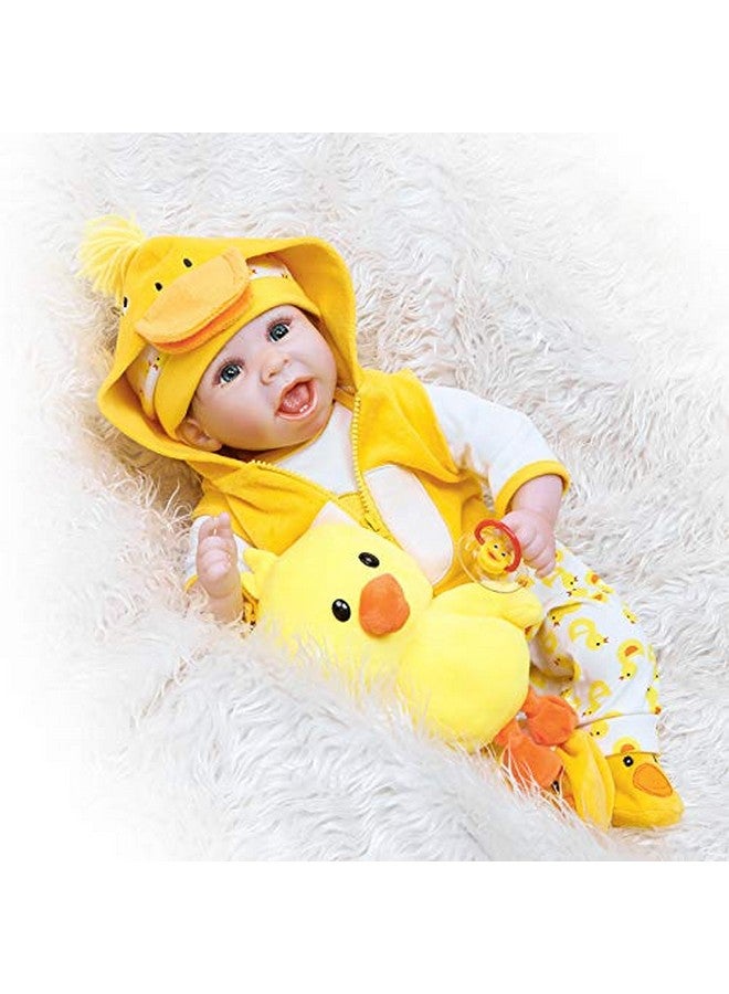Pedolltree Reborn Baby Dolls Clothes 18 Inch Outfit Accessories Yellow Duck 5Pcs Set For 1719 Inch Reborn Doll Newborn Girl&Boy - Image 3