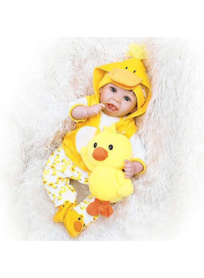 Pedolltree Reborn Baby Dolls Clothes 18 Inch Outfit Accessories Yellow Duck 5Pcs Set For 1719 Inch Reborn Doll Newborn Girl&Boy - Image 4