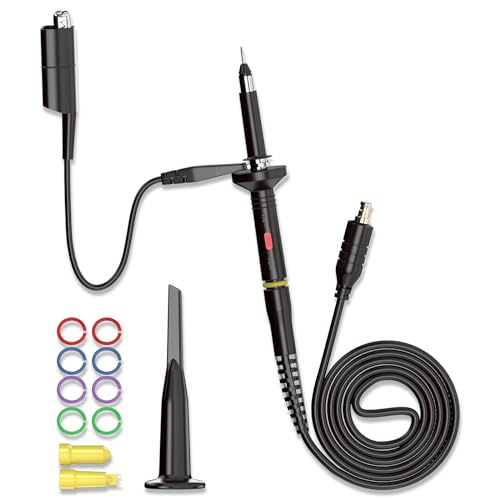 Goupchn MCX Oscilloscope Probe 60MHz 1X 10X Alligator Clip for Mini DSO Nano Portable Oscilloscope DS201 DS202 DSO201 DSO202 VC101 VC102 with Accessory Kit - Image 1