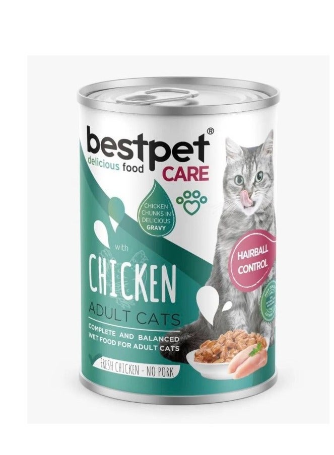 بيست بت Best pet wet food for hair ball for adult cat 400g