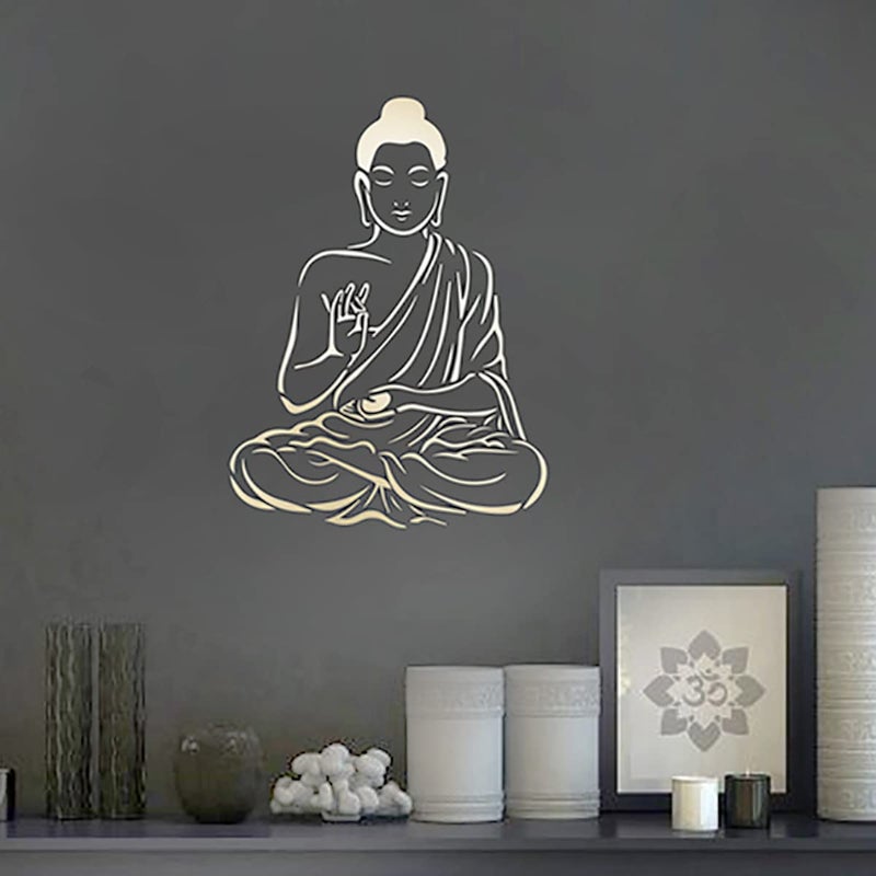 DECORZE Buddha Wall Art Stencil for Painting, Designs on Walls, Art Dbs-0123 - Image 1