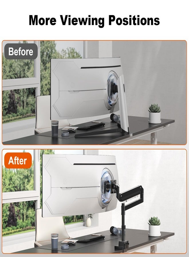 PUTORSEN حامل لوحة محول VESA من PUTORSEN - متوافق مع شاشات Samsung Odyssey G9 وNeo G9 وCRG9 وCHG9 وCHG90، VESA 100x100، أسود - Image 3