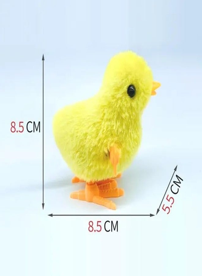TONIRY Bunny and Jumping Chick Wind Up Toys Novelty Chicken Hopping Windup Toy for Kids Toddlers Adult Easter Egg Hunt Basket Stocking Stuffers Party Gifts (Jumping Chiken-4 PIC) - Image 2
