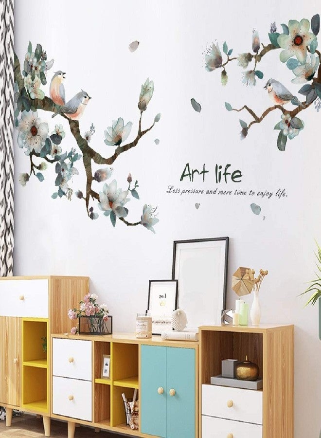 Esmee Tree Branch Bird Wall Sticker Wall Decals Peel and Stick Adhesive for Living Room Bedroom Kitchen Playroom Nursery Room Delightful Cheerful Realistic Vibrant - Image 1