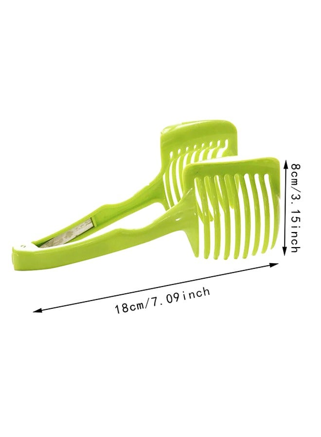 Tomato Slicers For Home Use, Onion Holder For Slicing Plastic Kitchen Cutting Aid Holder Tools For Soft Skin Fruits And Vegetables,Household Kitchen Tools  - Image 2