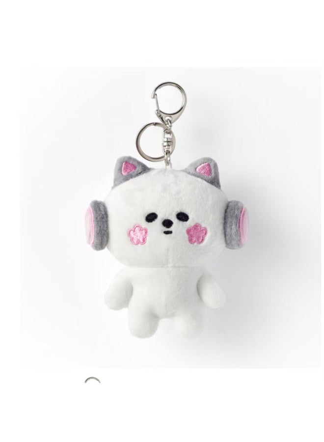 Generic Kpop Idols CHAEWON KAZUHA Doll Keychain 10CM Filling PP Cotton Soft Short Plush Cartoon Cute Toy EUNCHAE Fans Collection Gift-Color:4-Size:10cm - Image 1