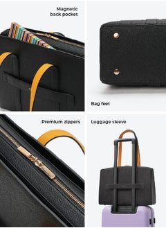 Mokobara MOKOBARA The Celeste Tote Bag | Lightweight for Daily use and Work with Luggage Sleeve and 14" Laptop Compartment with Magnetic Closure for Women (Crypto)  - Image 5