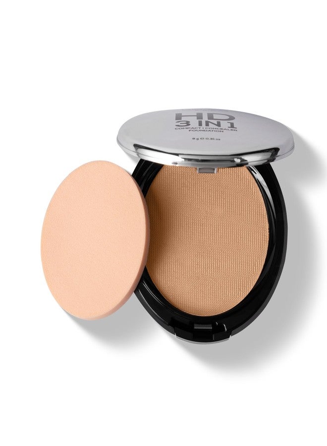 RENEE PRO HD 3 In 1 Compact,Concealer, Foundation - Terre, SPF 20, Matte Finish, High Coverage, Ultralight & Silky Smooth Finish, Enriched With Vitamin E, C & Aloe Vera - 9 Gm - Image 2