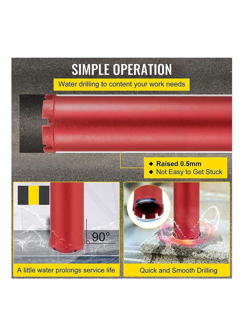 AQSON AQSON Diamond Core Drill Bit Dry and Wet 180mm Diameter 450mm Length  - Image 3