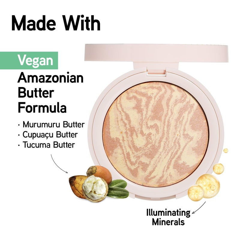 Physicians Formula Butter Glow Pressed Powder, Radiance-Boosting Face Powder with Murumuru Butter for Soft-Focus Finish â€“ Translucent Glow - Image 2