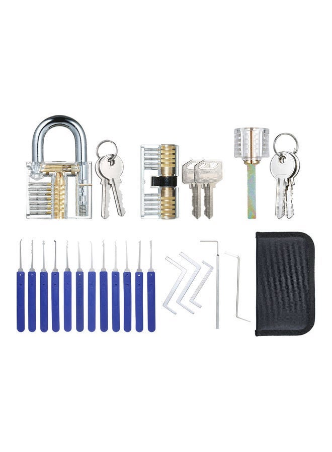 NIBEMINENT 17- Piece Lock Picking Tool Kit Multicolour  - Image 1