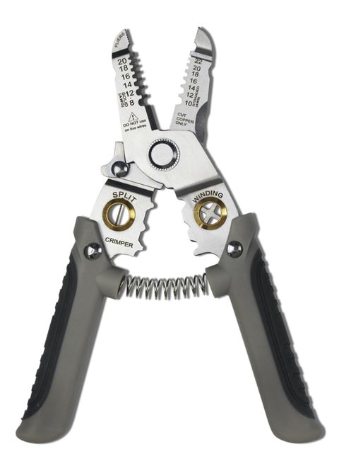 Multifunctional Wire Stripper and Cutter Pliers for 8-22 AWG Wires, Cable Crimper and Splitter, Essential Tool for Electricians and DIY Enthusiasts