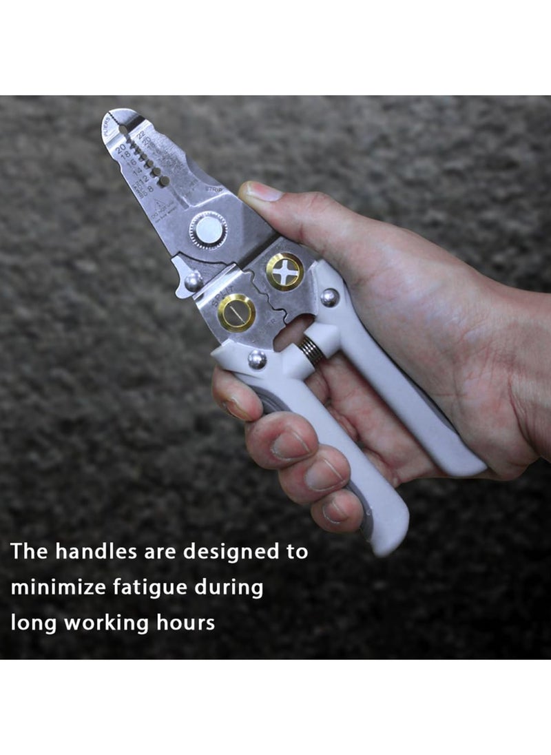 Generic - Multifunctional Wire Stripper and Cutter Pliers for 8-22 AWG Wires, Cable Crimper and Splitter, Essential Tool for Electricians and DIY Enthusiasts - Image 1