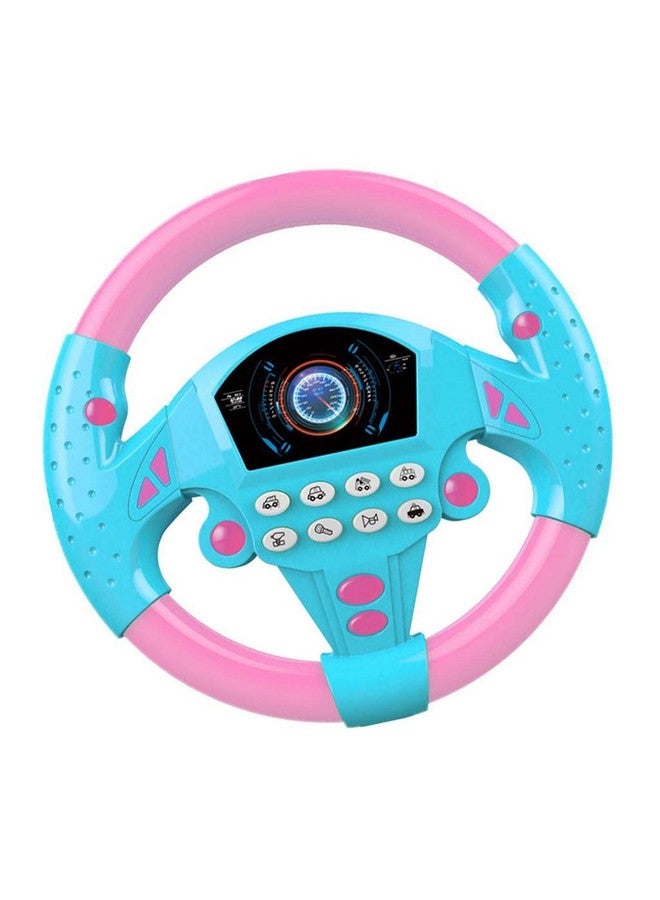 RADIONICS Simulated Steering Wheel Toy Pretend Adventure Toy for Kids Pink - Image 1