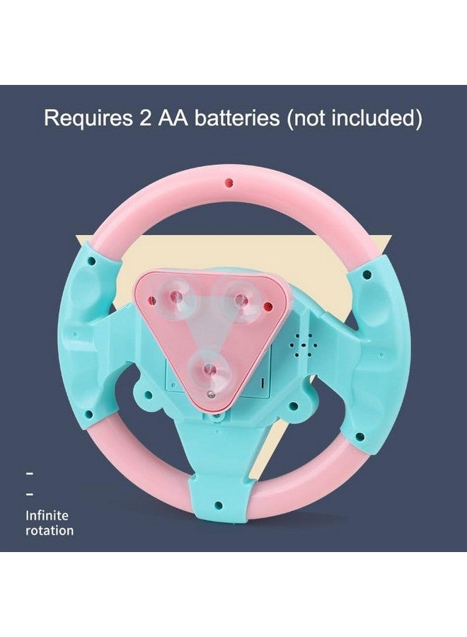 RADIONICS Simulated Steering Wheel Toy Pretend Adventure Toy for Kids Pink - Image 5