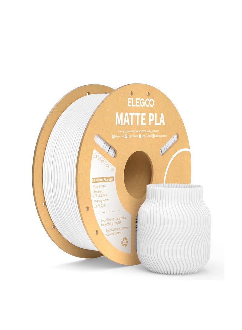ELEGOO ELEGOO PLA Matte 1.75mm, 1KG - White 