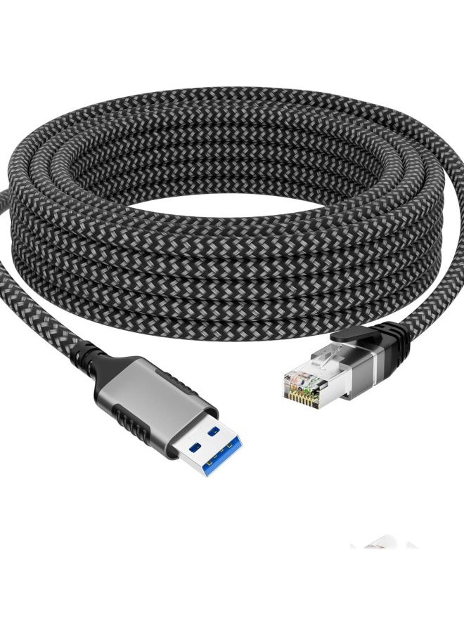 Generic - USB To RJ45 Network Cable Adapter 100 M Wired Network Card Gigabit Docking Station External Port Converter-Color:C-RJ45-Line Length:1m - Image 1