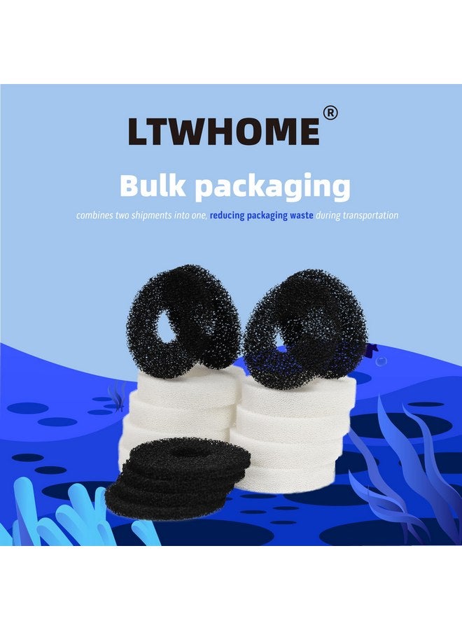 LTWHOME LTWHOME Compatiable Foam and Carbon Rings Fit for Biorb Filter Set/Service Kit (Pack of 16)  - Image 5