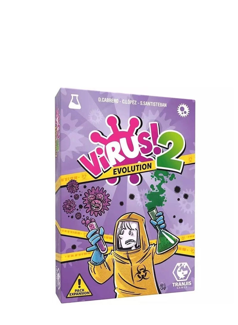 Y&D Virus-English 2 Version Fun Infectious Card Game, Children Adult Family Party Entertainment Card Game, Parent-Child Interactive Toy Infection Game - Image 1