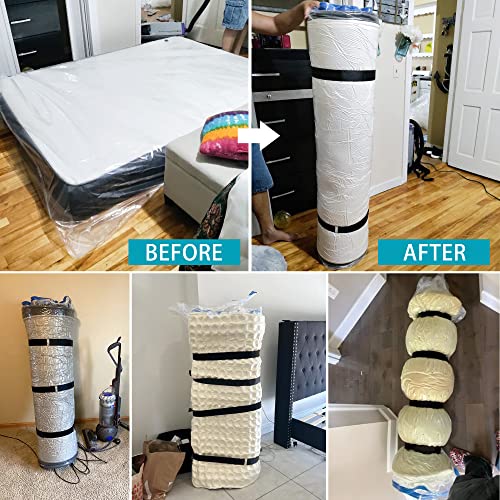 Asatdd Queen/Full Mattress Vacuum Bag for Moving and Storage, Memory Foam Latex Mattress Storage Bags Full Queen Size for Mattress up to 14 Inches - Image 3