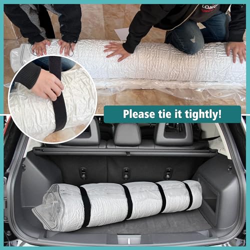 Asatdd Queen/Full Mattress Vacuum Bag for Moving and Storage, Memory Foam Latex Mattress Storage Bags Full Queen Size for Mattress up to 14 Inches - Image 4