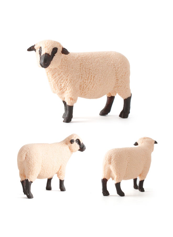 Generic - Solid Static Simulation Wild Animal Model Goat Sheep Shrop Sheep Series Ornaments-Color:BL-5008 Sheep 6G - Image 1
