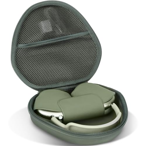 Lebakort Hard Case Compatible with Apple AirPods Max Over-Ear Headphones (Green Case) - Image 1