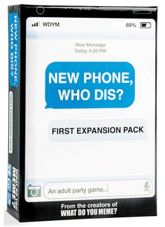 WHAT DO YOU MEME? New Phone, Who Dis? Expansion Pack By Relatable, Designed To Add To New Phone, Who Dis? Core Games, The Viral Card Game For Adults, Great For Party Games, Includes 45 Inbox Cards And 135 Reply Cards  - Image 1