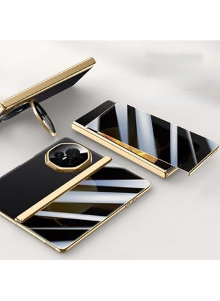 Compatible with Honor Magic V3 Electroplated Frame Magnetic Hinge Protection Grain Leather Case with Lens Holder Privacy Screen Protector for Magic V3 - pzsku/Z2E122D0DD87EB11ED8D6Z/45/_/1721283028/e0f72127-2d9d-41e0-b98a-15595d82a2e8