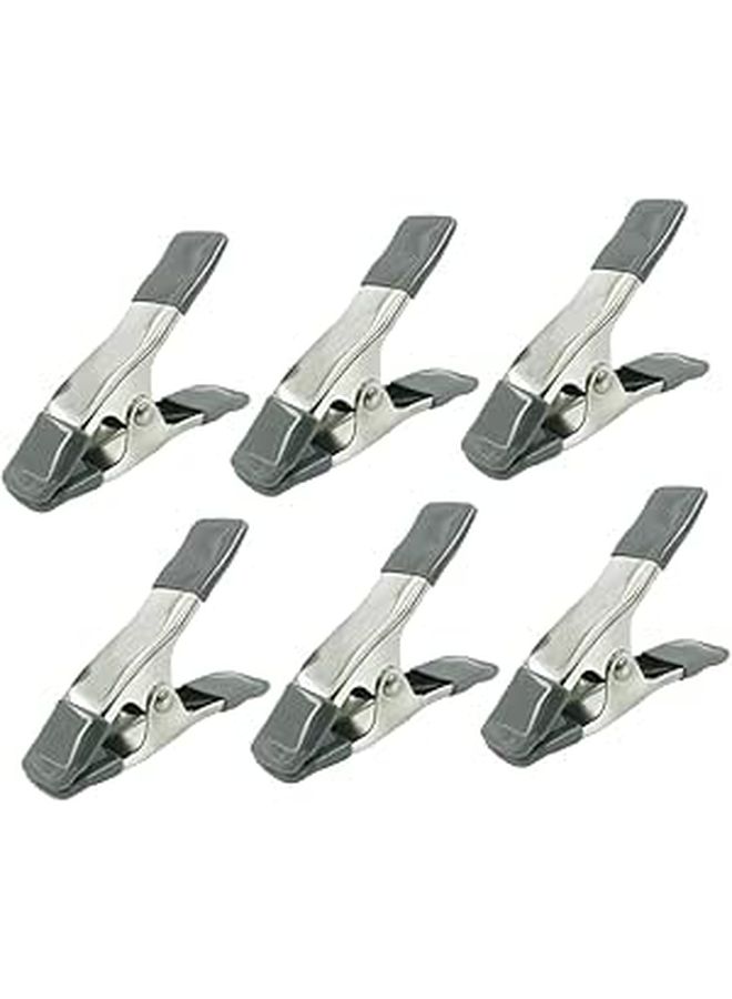 6pcs 4 Inch Heavy Duty Spring Backdrop Clips Set For Photography Studio Canvas Photo Booth Background Clamp - Image 1