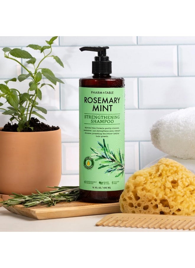 Pharm to Table - PHARM TO TABLE Rosemary & Mint Shampoo 480ml - Image 1