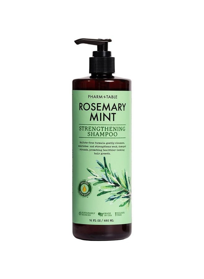 Pharm to Table - PHARM TO TABLE Rosemary & Mint Shampoo 480ml - Image 1