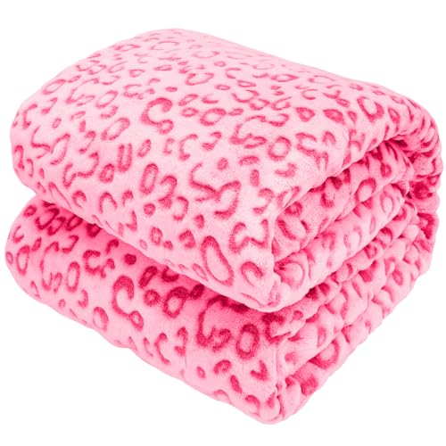 SEEGU Warm Blanket Pink Soft Fleece Blankets Fuzzy Small Throw Blankets for Kids Girls Toddlers - Image 1