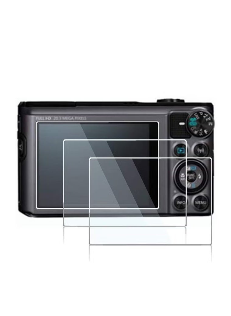 واقي شاشة مكون من قطعتين متوافق مع كاميرا كانون باور شوت SX740 HS وSX730 HS الرقمية، غطاء حماية من الزجاج المقوى المقاوم للخدش - Image 1
