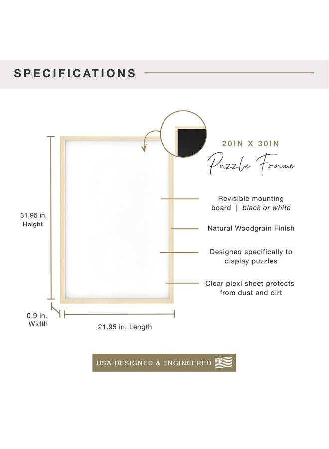 MCS Frame for Puzzles, Natural, 20 x 30 in or smaller - Image 3
