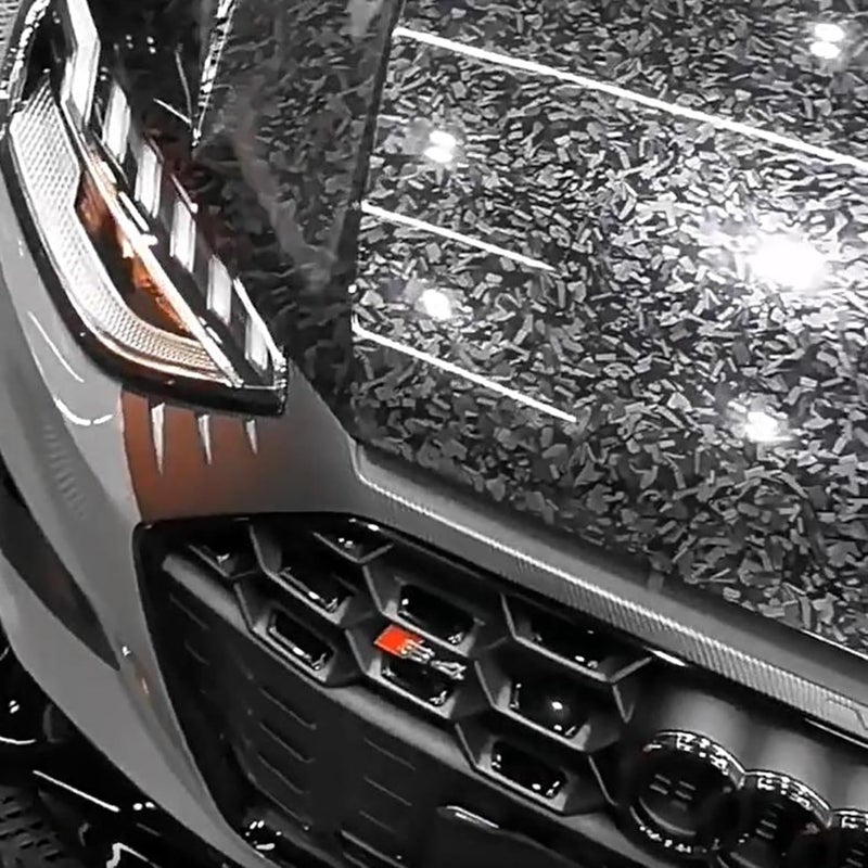 Arespark Gloss Forged Carbon Fiber Vinyl Wrap, Car Vinyl Wrap Decal Sticker Film Sheet with Air Release, Contain Installation Tool for Car Auto Morotcycle (1ft x5ft, Black) - Image 5