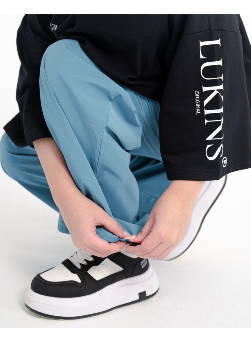 LUKINS Modern Waterproof Pants - Teal Blue - Image 5