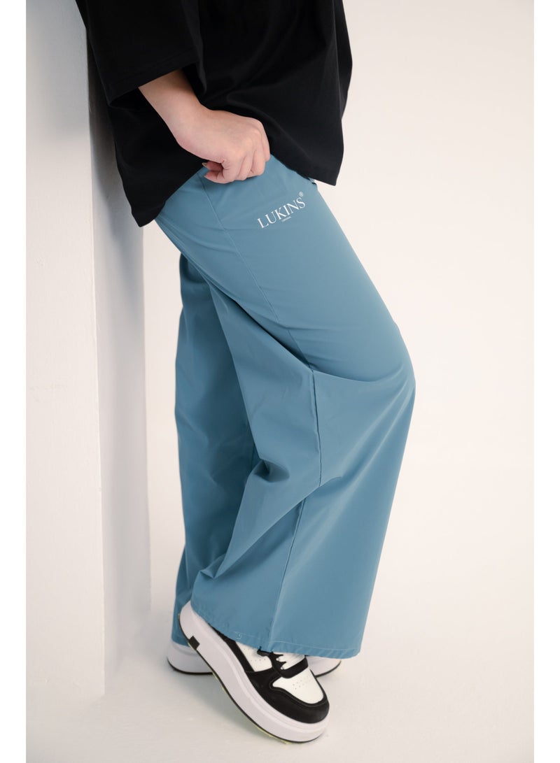 LUKINS Modern Waterproof Pants - Teal Blue - Image 1