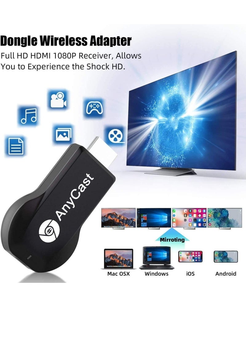ELTRAZONE - WiFi Display Dongle, 4K Wireless HDMI Display Adapter, 1080P Mobile Screen Mirroring Receiver Dongle to TV/Projector Receiver Compatible with Android Mac i-OS Windows - Image 1