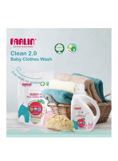 FARLIN Clean 2.0 Baby Laundry Detergent with Natural, Eco-Friendly Plants - 1000ml  - Image 3