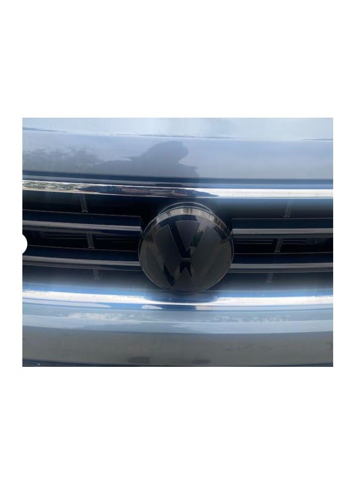 غطاء شارة أمامي وخلفي أسود لامع لسيارة فولكس فاجن تيغوان موديل 21-22 MK2 - Image 2