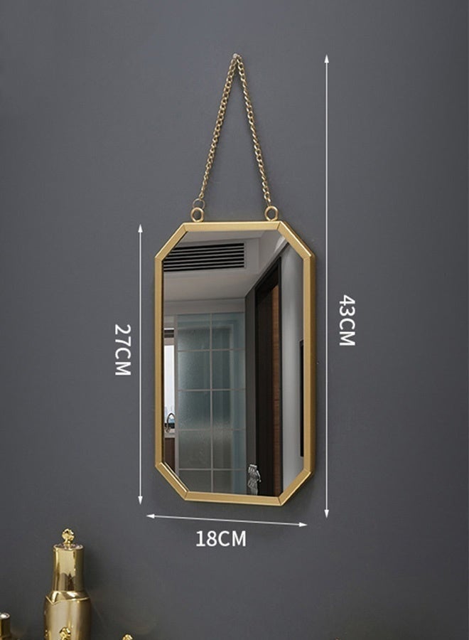 كيلا مرايا حائط مرايا تسريحه مرآة حمام مثبتة على الحائط من قطعة واحدة مرآة مكياج مرايا ديكور منزلي كبيرة الحجم (S) للمنزل السعودي - Image 2