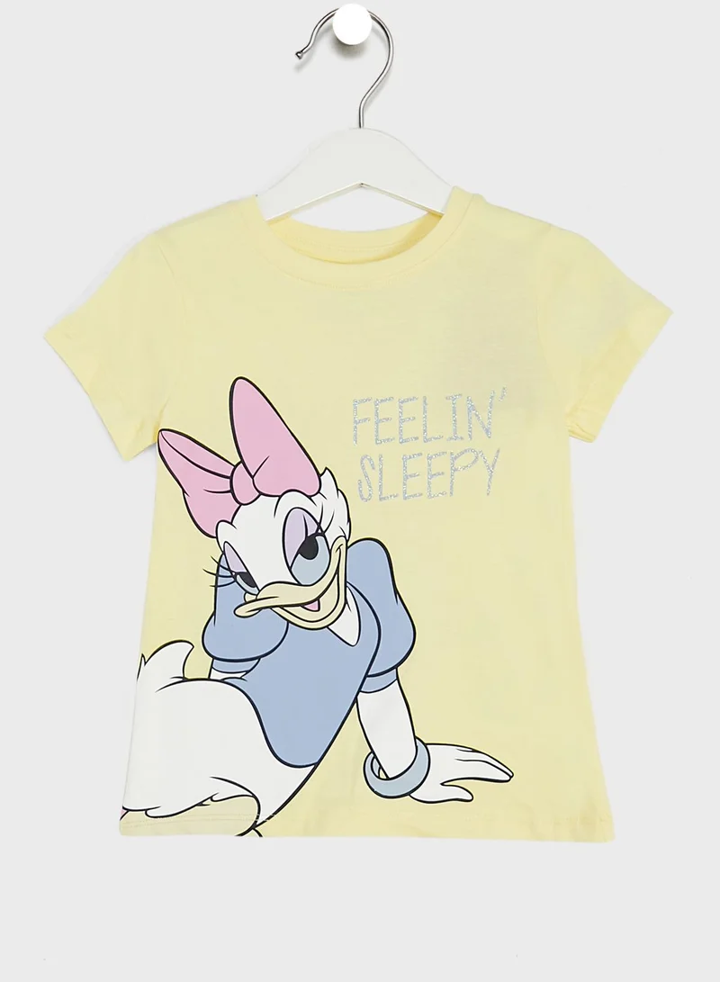 Disney Kids Daisy Duck T-Shirt & Short Set