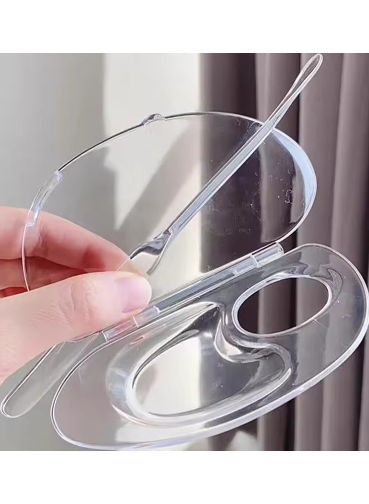 Goolsky Makeup Mixing Palette Can Store Liquid Foundation, Hold Acrylic Palette, Art Nail Palette, Pigment Transparent Makeup Palette For Foundation Make-up - Image 1