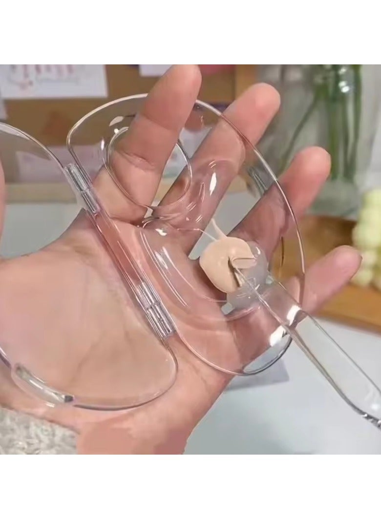 Goolsky Makeup Mixing Palette Can Store Liquid Foundation, Hold Acrylic Palette, Art Nail Palette, Pigment Transparent Makeup Palette For Foundation Make-up - Image 5