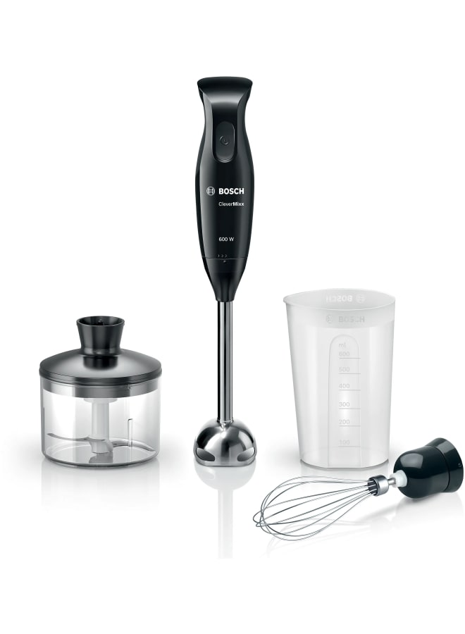 Hand blender CleverMixx 600 W Black, anthracite MSM2650B MSM2650B Black