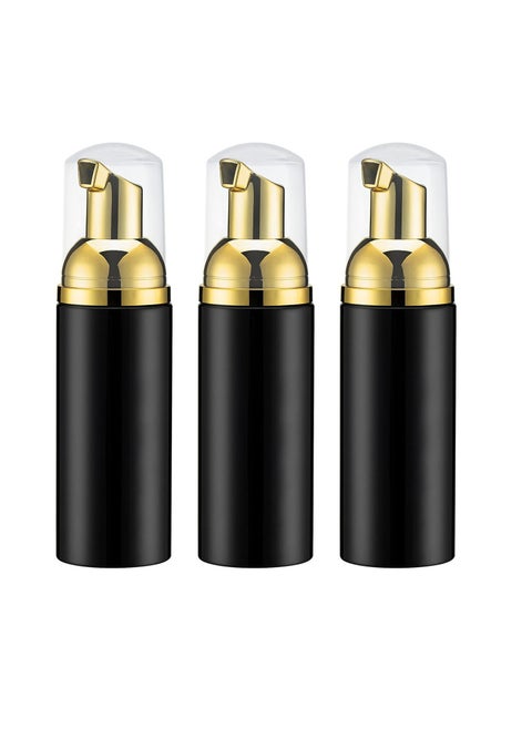 3Pcs 2 OZ Travel Soap Foam Pump Bottles Empty Travel Foaming Shampoo Dispenser for Cleaning Makeup